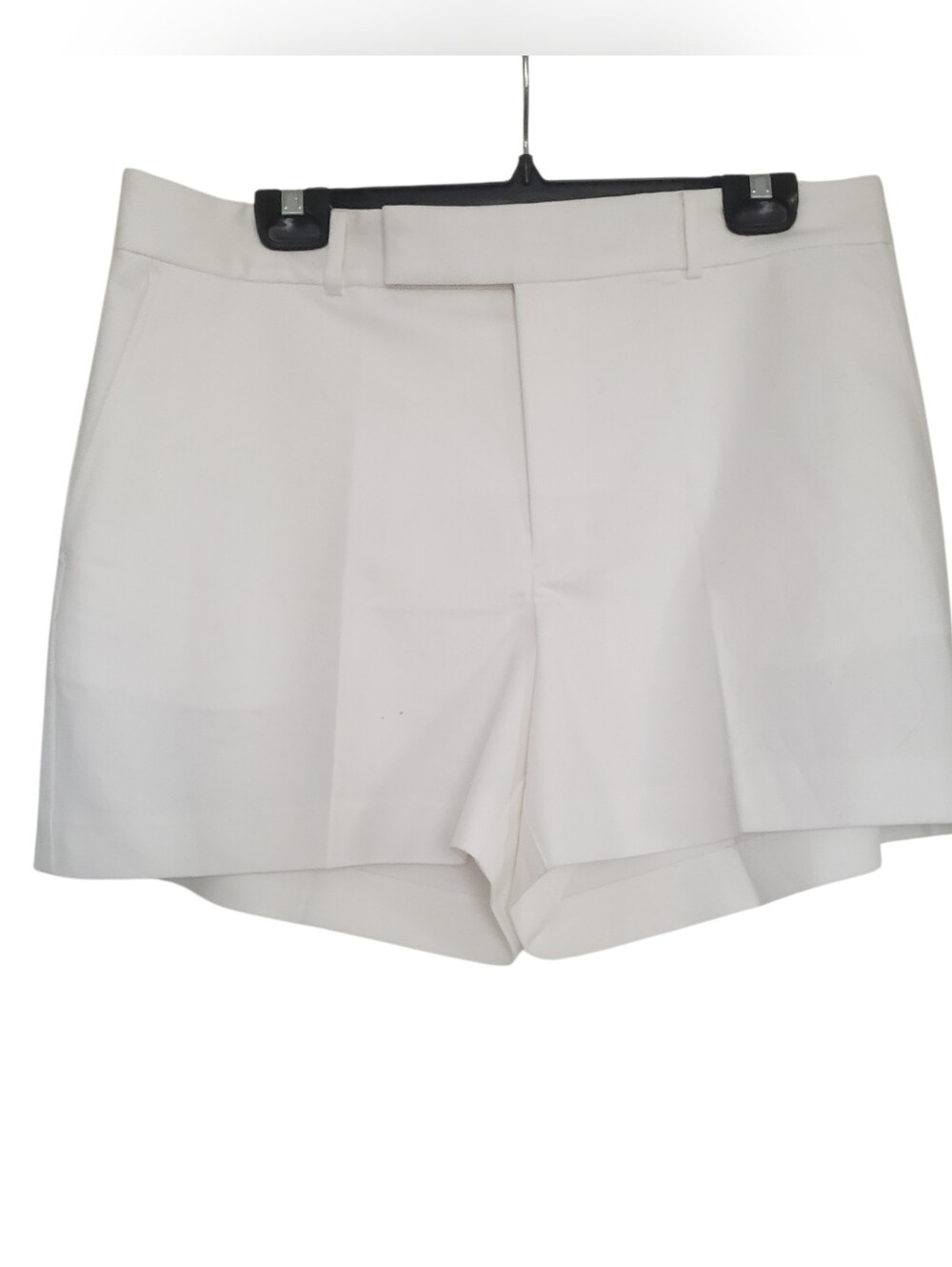 Lauren Ralph Lauren Shorts Womens Classic High Rise White Dressy Pockets Size 14